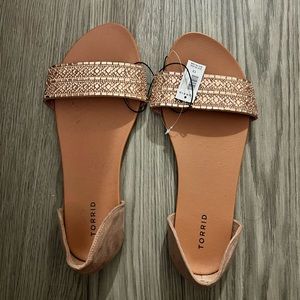 Torrid Single Toe Strap Flat